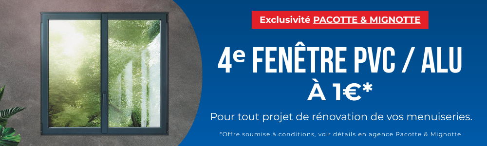 Offre fenêtres Pacotte & Mignotte